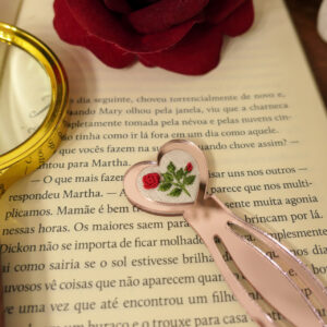 Marca páginas Flores Vermelhas