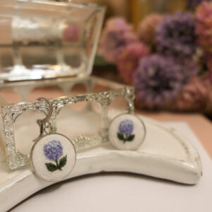 Brincos Pequena hortênsia